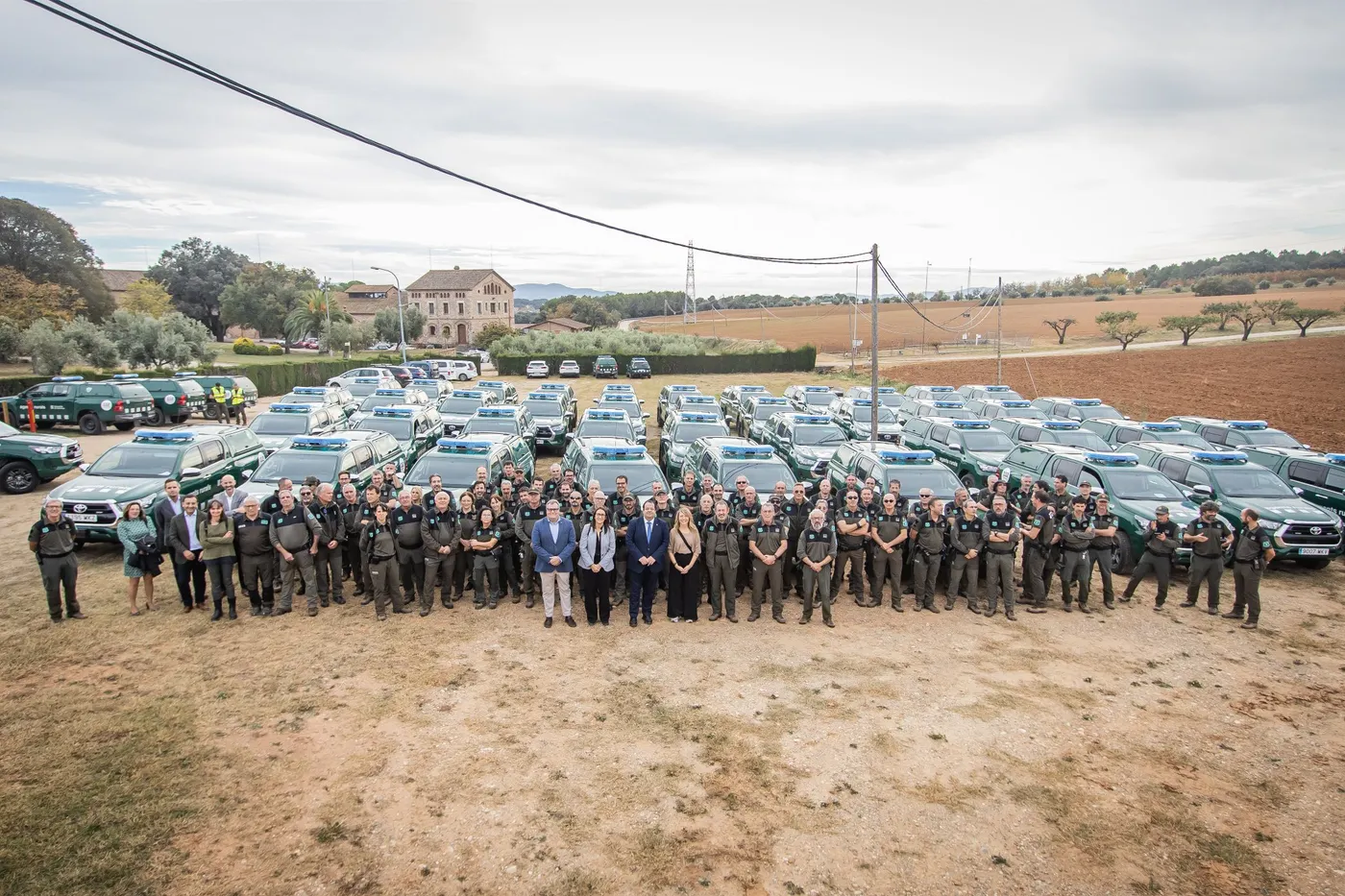 La Torre Marimon acull l’acte de lliurament dels 66 nous vehicles del Cos d’Agents Rurals, a càrrec del conseller d’Interior