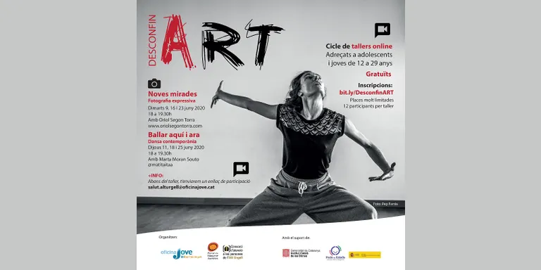 Tallers en línia de dansa contemporània i de fotografia expressiva per a adolescents i joves de l'Alt Urgell