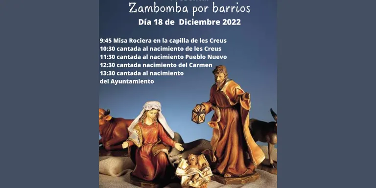 'Zambombá por barrios' amb la Hermandad del Rocio de Pineda