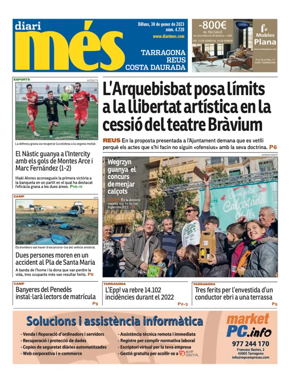 Consulta les portades dels diaris d'aquest 30 de gener