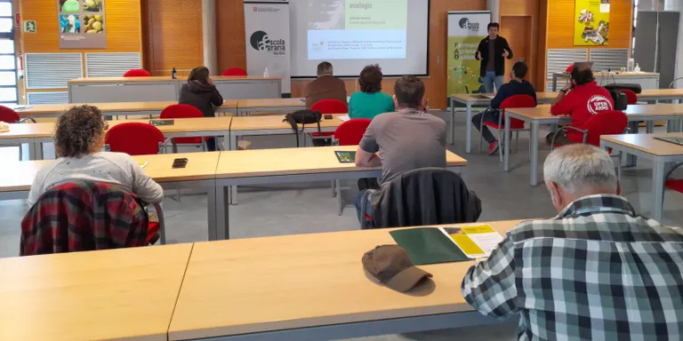 L'Escola Agrària Mas Bové acull una jornada tècnica sobre la conversió a cultiu ecològic d’avellaner