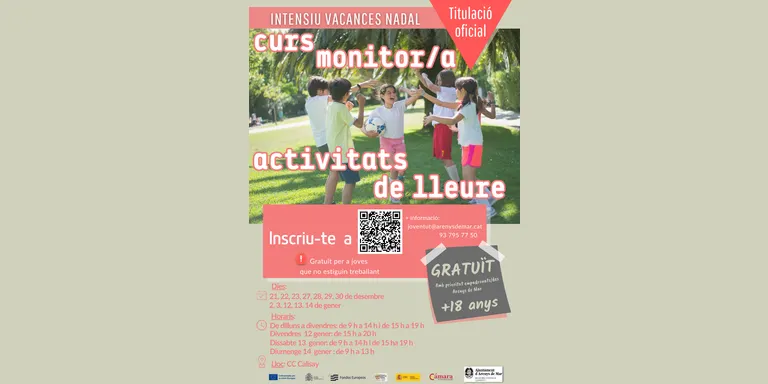 Arenys de Mar ofereix un curs de Monitors de Lleure durant aquestes festes nadalenques