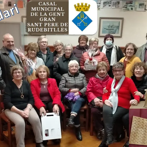 BINGO SOLIDARI amb la Marató al Casal Municipal de la Gent Gran de Sant Pere de Riudebitlles.