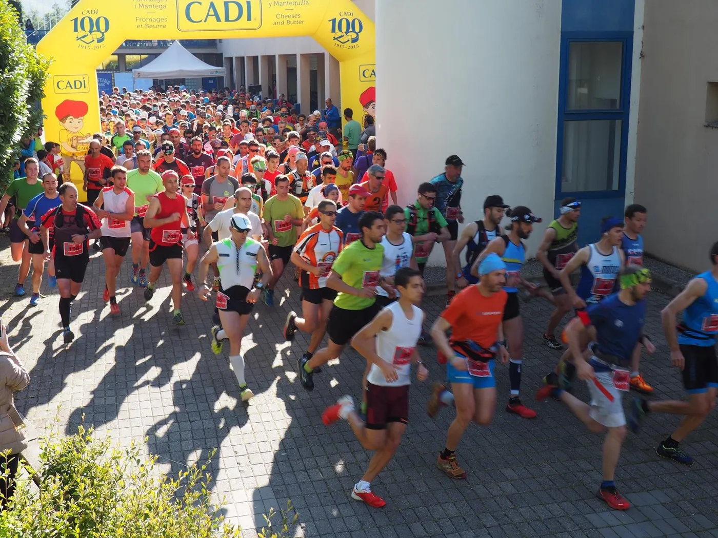 Sortida de la cursa trail de l'Escanyabocs 2016