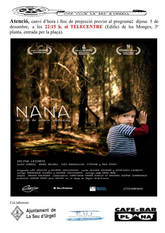 Cineclub de la Seu d'Urgell projecta la pel.lícula francesa 'Nana'