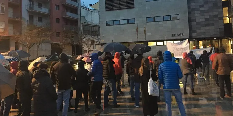 Manifestació a la Seu en defensa dels CDR