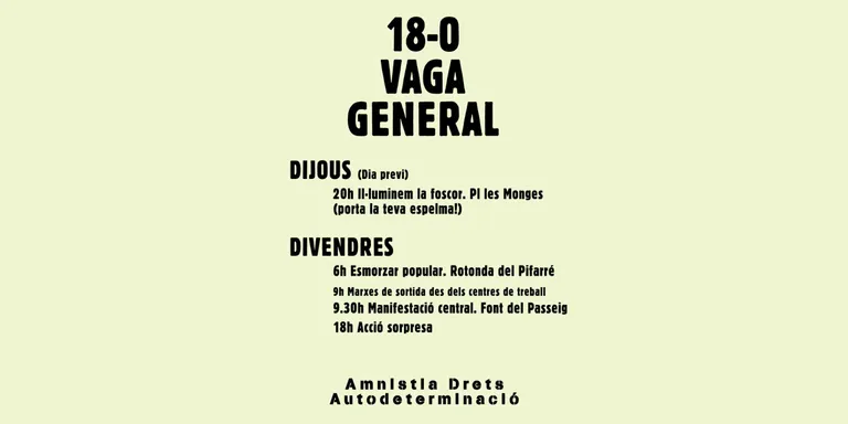 Manifestació a la Seu d'Urgell aquest divendres dins de la vaga general