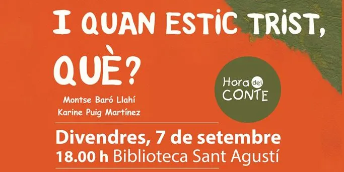 Montse Baró presenta a la Biblioteca de la Seu el llibre 'I quan estic trist, què?'