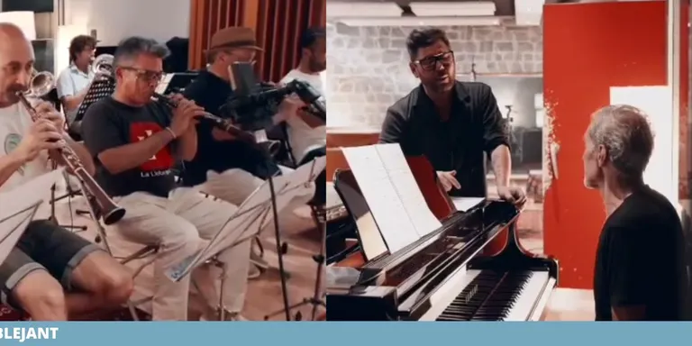 COBLEJANT: Miguel Poveda es fusiona amb la cobla La Llobregat per cantar en català