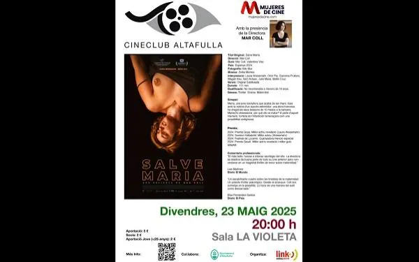 ‘Salve Maria’ de Mar Coll, és la nova proposta del Cineclub Altafulla link per aquest divendres