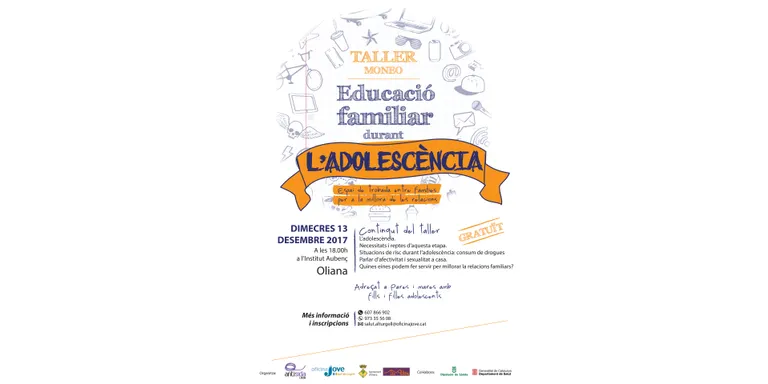 Taller Moneo a Oliana per abordar la protecció familiar durant l’adolescència