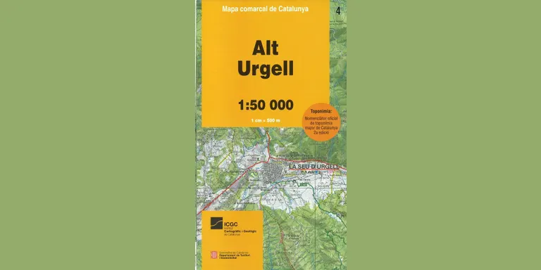 Nova edició en paper del mapa 1:50.000 de l'Alt Urgell