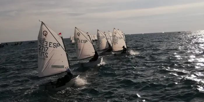 Resultats discrets per la flota Optimist al trofeu de vela de Salou