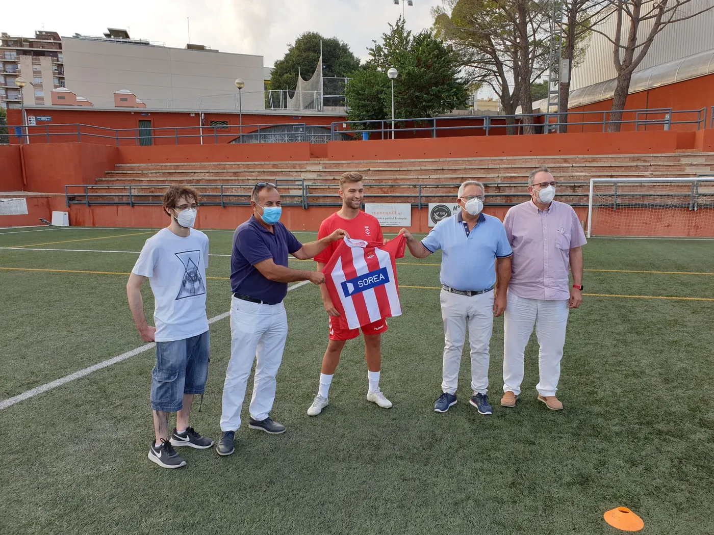 Roda de premsa d’Àlex Fernández, nou jugador de la UE Valls