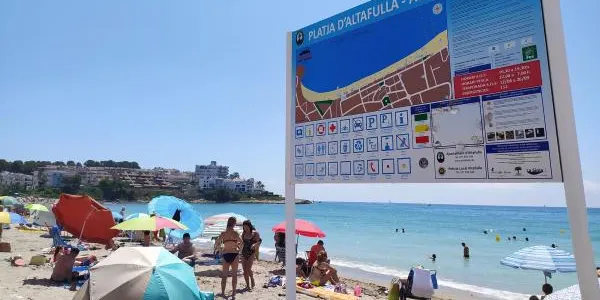 Altafulla minimitza els serveis d'aigua a la platja a causa de la sequera