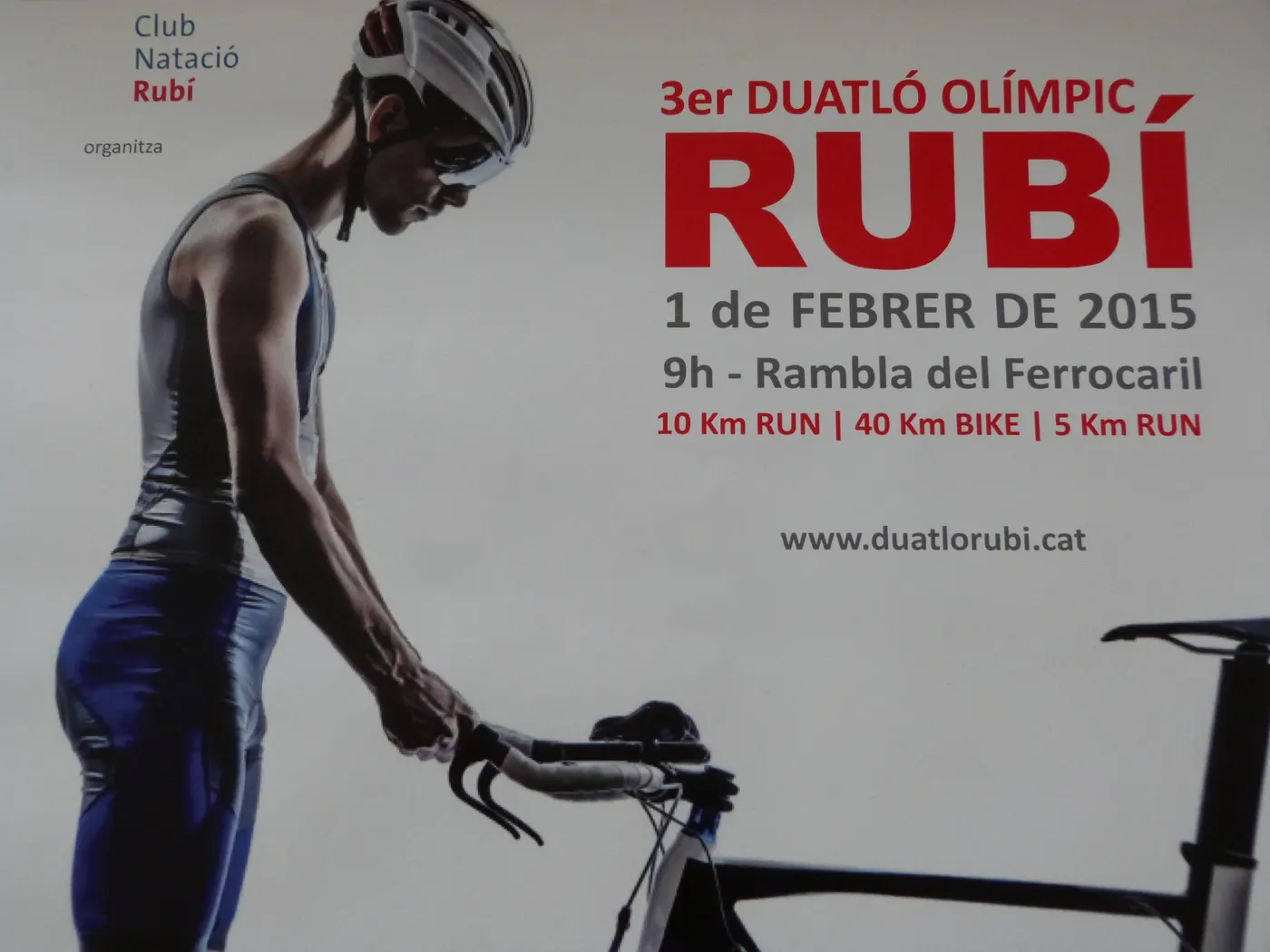 Cartell promocional de la Duatló