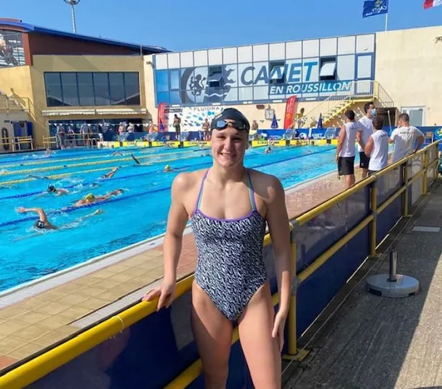 La nedadora del CN Caldes Ainhoa Campabadal aconsegueix la seva primera medalla internacional al circuit Mare Nostrum, a França