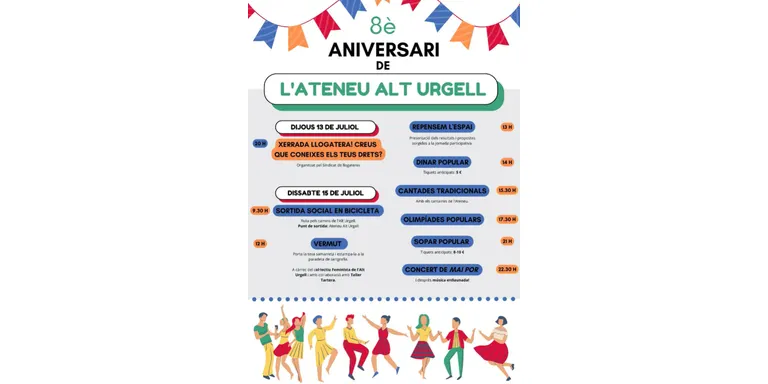 L'Ateneu Alt Urgell celebra el seu 8è aniversari