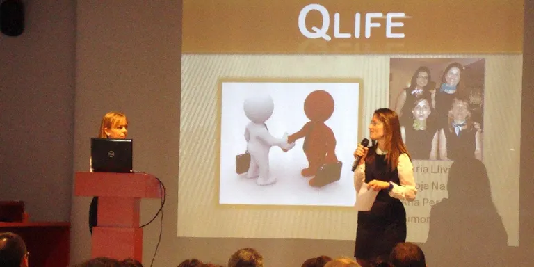 Quatre exalumnes de La Salle donen a conèixer el projecte empresarial Qlife