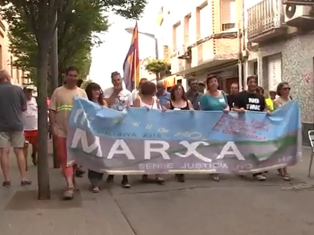 La tercera marxa dels aturats pel centre de Rubí