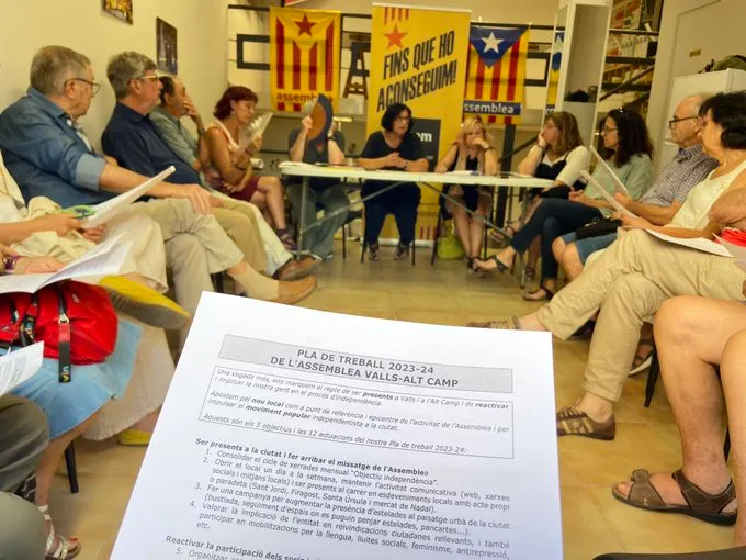 L’ANC de Valls renova el secretariat i aprova el Pla de Treball 2023-2024