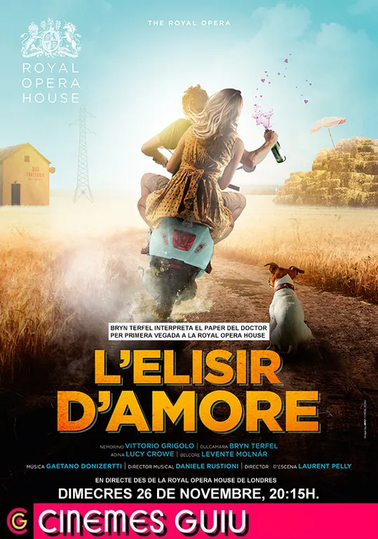 Cinemes Guiu projecta l'òpera 'L'Elisir d'Amore'