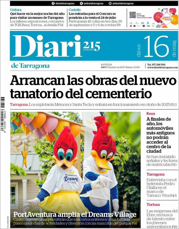 Cop d'ull als diaris d'aquest dijous 16 de maig