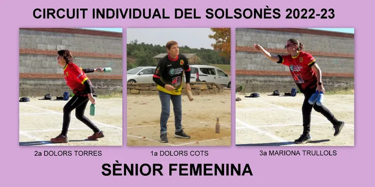 Felip Falla i Dolors Cots guanyen el Circuit Individual de Bitlles del Solsonès