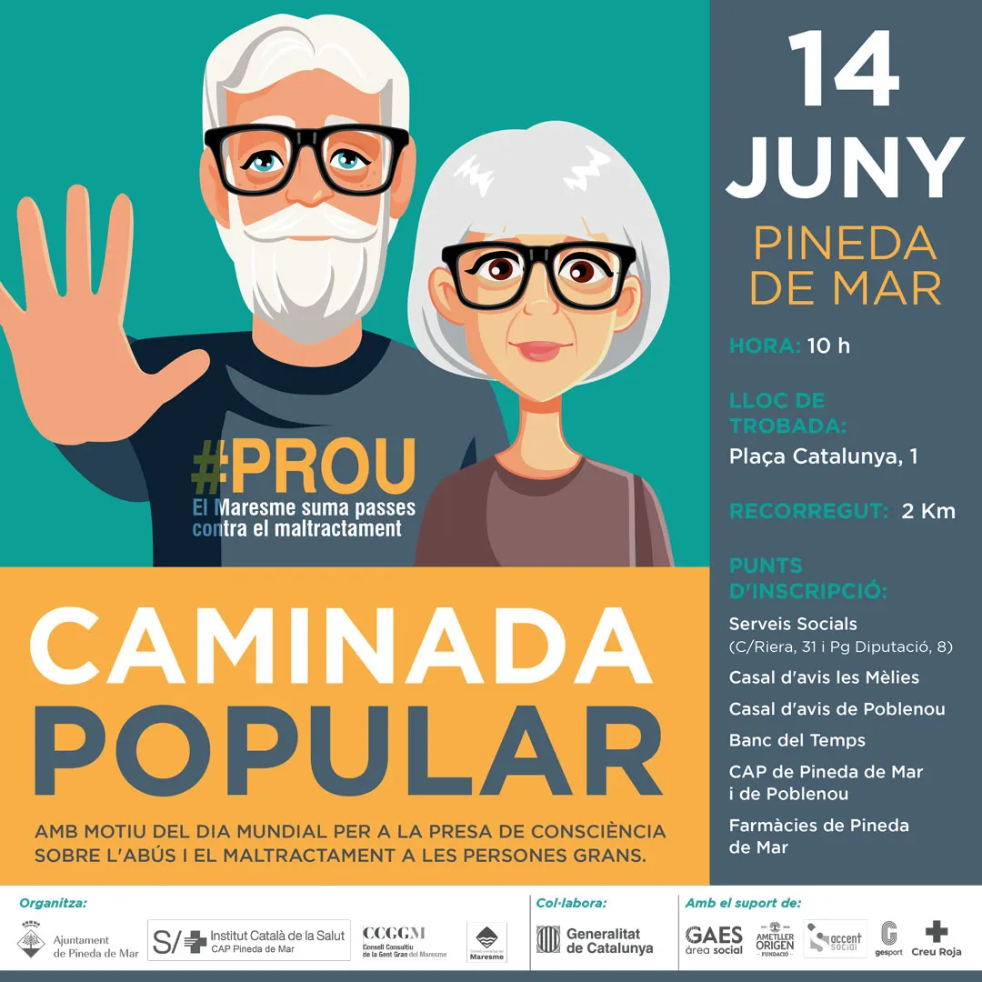 Caminada Popular amb motiu del Dia Mundial contra  l'abús i maltractament a les persones grans