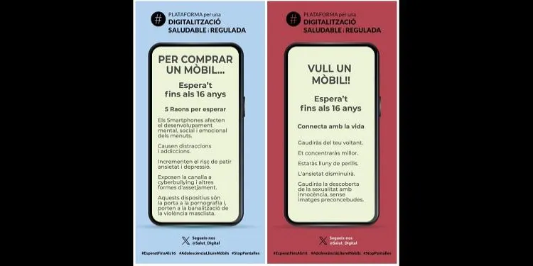 Neix un grup de famílies del Baix Gaià per promoure la regulació de l'ús dels mòbils en l'adolescència