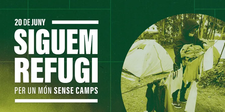 Caldes s'afegeix a la campanya Siguem refugi, que denuncia la vulneració dels drets humans de les persones refugiades