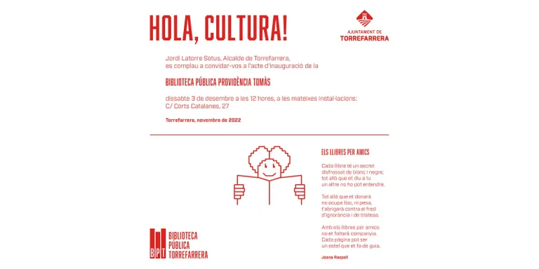 Inauguració de la Biblioteca Pública de Torrefarrera