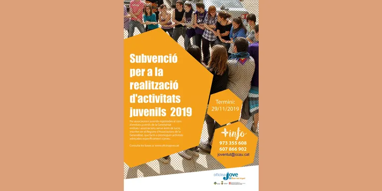 L'Oficina Jove ofereix novament una subvenció a activitats per a gent jove a l'Alt Urgell