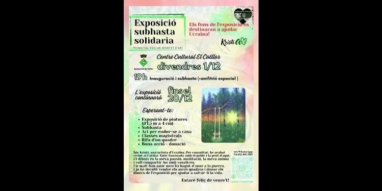 El Catllar acull una exposició d'art i subhasta aquest divendres al Centre Cultural