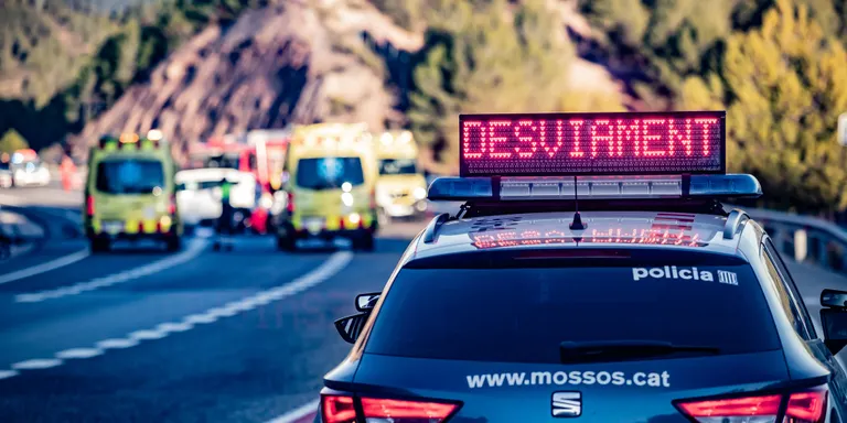 Un motorista de 38 anys mor en un xoc frontal amb un turisme a la C-35 a Fogars de la Selva