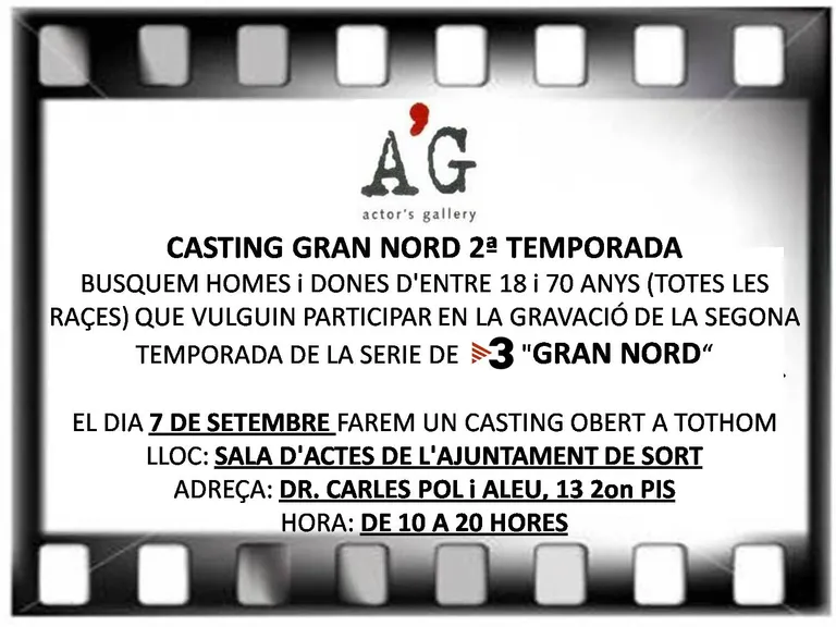 'Gran Nord' convoca un càsting a Sort per a la segona temporada