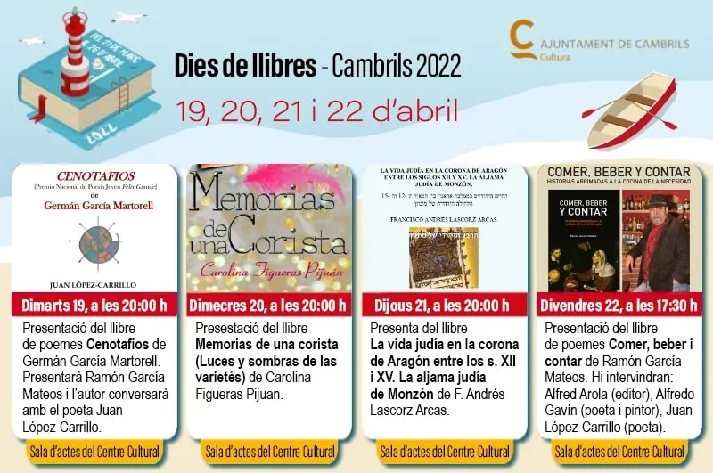 Francisco Andrés Lascorz i Ramón García Mateos, darrers protagonistes del programa ‘Dies de llibres’