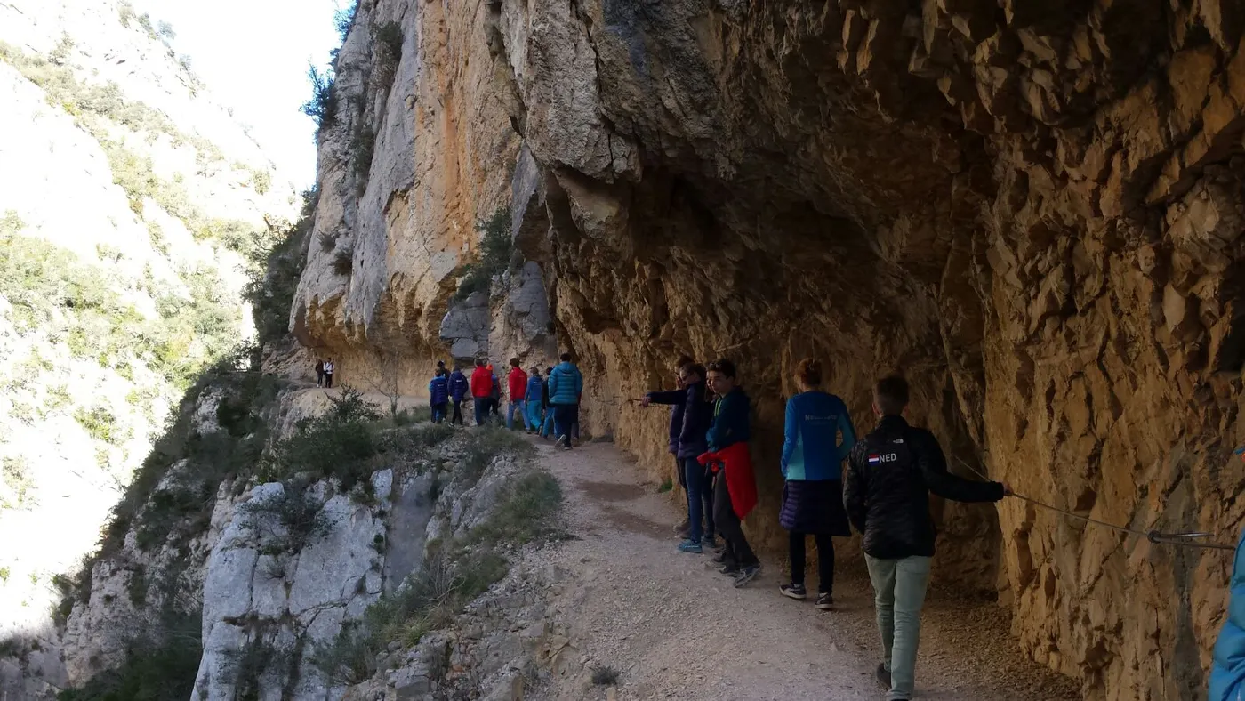 Els escaladors han estat al Congost de Montrebei (Foto: Diputació de Lleida)