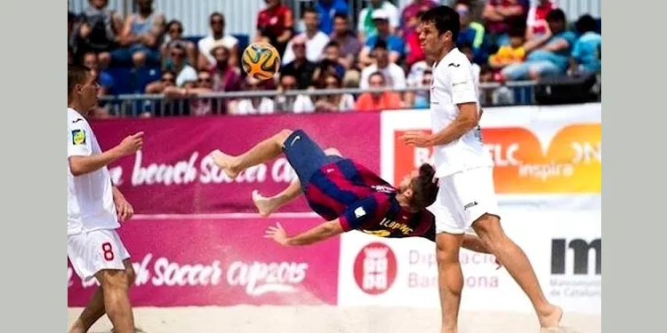 Una xilena del torrenc Llorenç Gómez amb la samarreta del Barça, nominada a Millor Gol de l’Any 2016