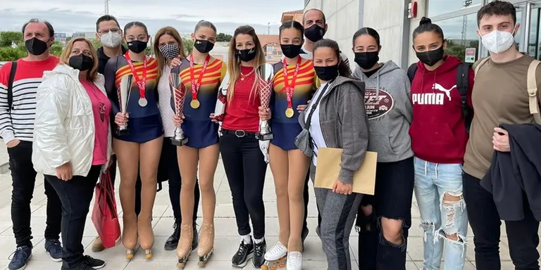 Bons resultats per a les noies de patinatge artístic