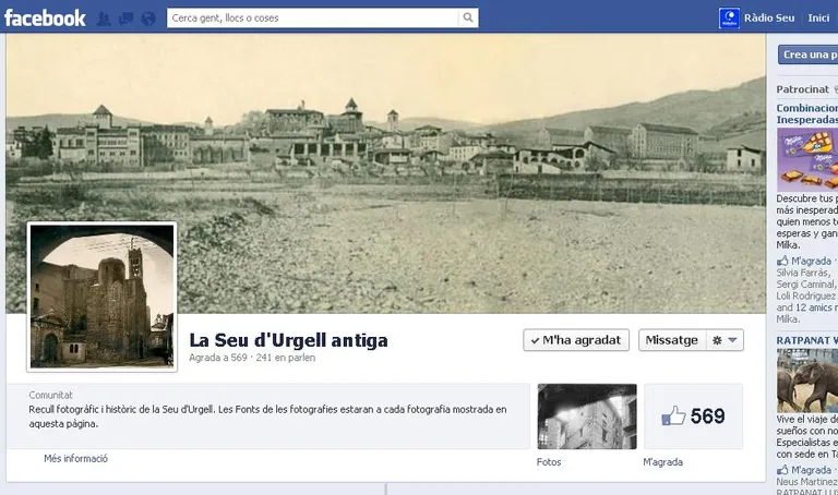 Una pàgina a facebook recupera fotografies històriques de la Seu d'Urgell