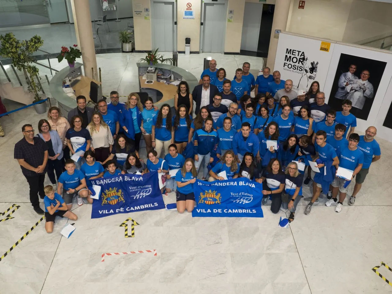 L’Ajuntament de Cambrils fa un reconeixement als vogadors i vogadores del club de rem Vent d’Estrop