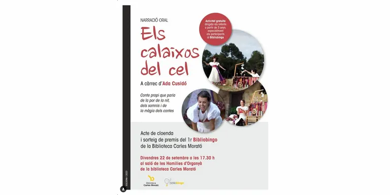 Els contes d'Ada Cusidó tancaran el primer BiblioBingo de la Carles Morató
