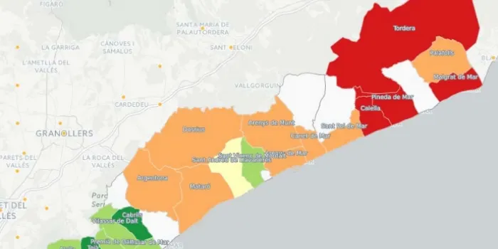Arenys de Mar té una renda mitjana de 15.400 euros per habitant