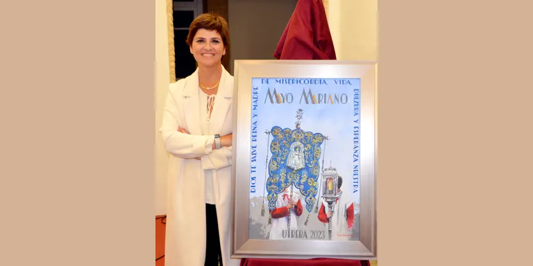 La artista Nuria Barrera desvela en COPE Utrera los detalles de su cartel del 'Mayo mariano'