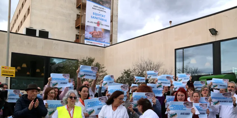 El personal de l'Hospital de Tortosa atura les concentracions dels dimarts per les obres d'ampliació