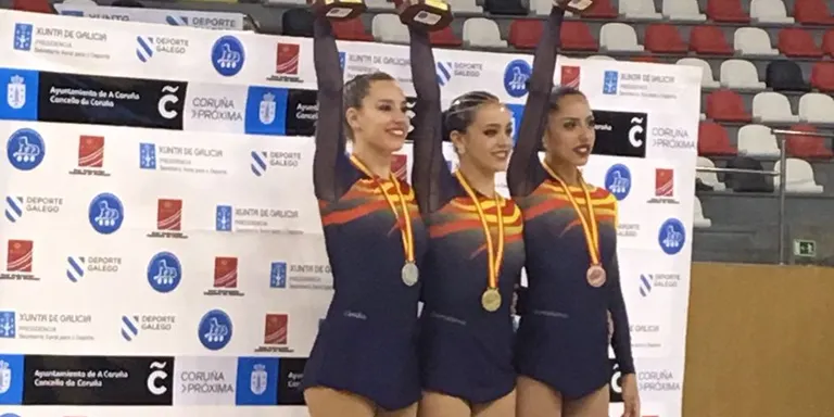 Noemí Isla, subcampiona estatal de patinatge artístic