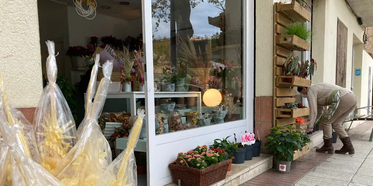 Les floristeries constaten una baixa de vendes de palmes i palmons