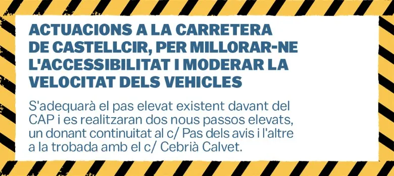 Actuacions a la carretera de Castellcir