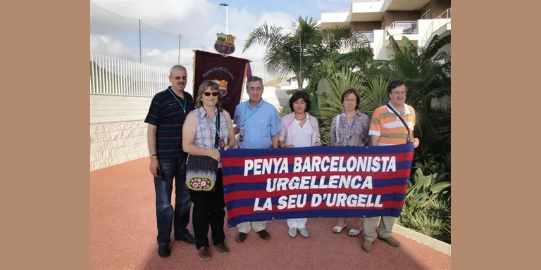 Les penyes blaugrana de l'Alt Urgell, a la Trobada Mundial